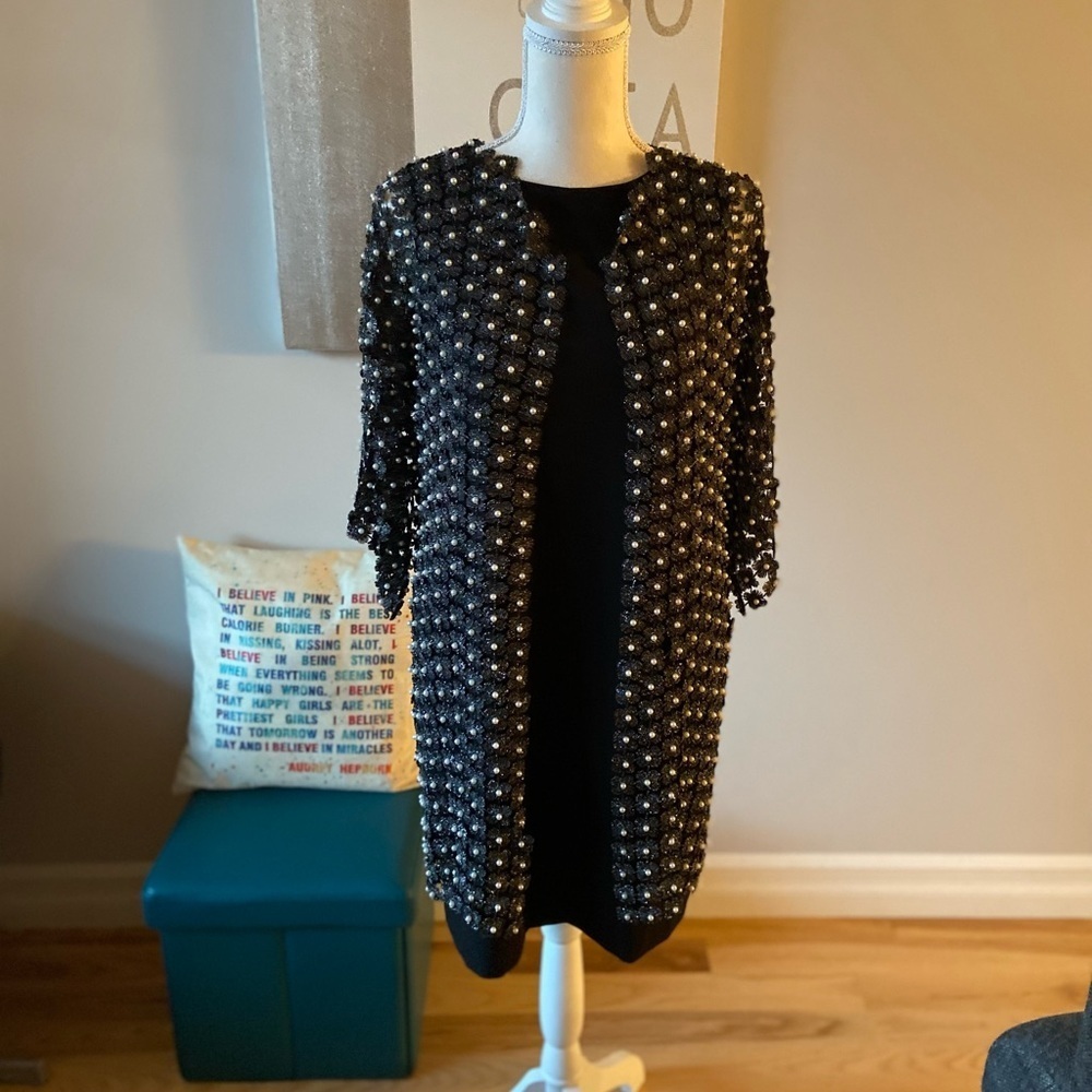 ❤️ Host Pick ❤️ NWT Joseph Ribkoff pearl cardigan - Picture 6 of 7